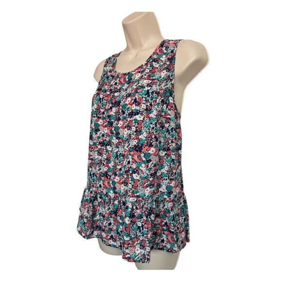 C Floral Sleeveless With Tiered Layered Hem Size L - Picture 4 of 11